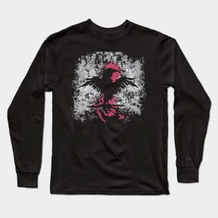 BLACK MRRANNE BLACK ACIDCROW Long Sleeve T-Shirt